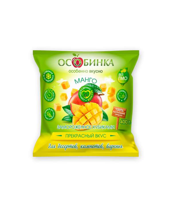 Упаковка Замороженные фрукты - аренда торгового знака Особинка